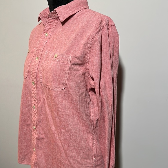 Red Abercrombie & Fitch Long Sleeve Shirt - Size M - Picture 2 of 4
